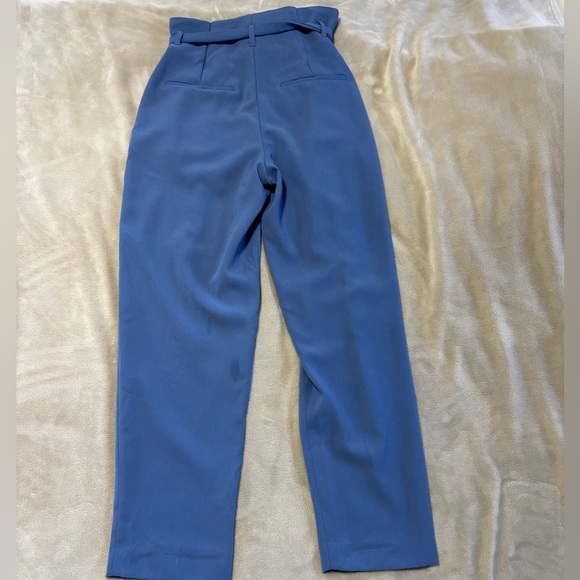 H&M Blue Paper Bag Waist‎ Pants - Picture 6 of 10